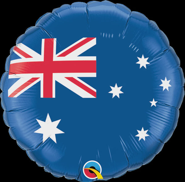 18" ROUND FOIL AUSTRALIAN FLAG